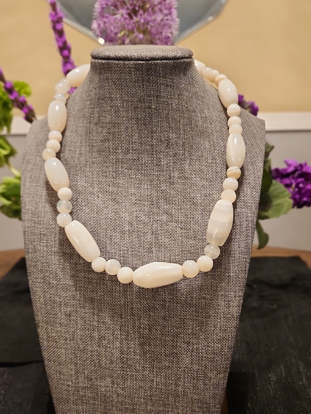 Classic Cream Bead Necklace - Women Jewelry